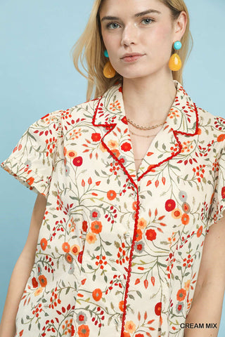 The Poppy Blouse (Cream)