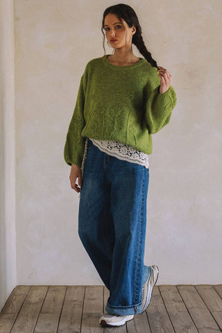 The Meadow Embroidered Floral Sweater
