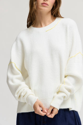 The Heron Contrast Stitch Sweater
