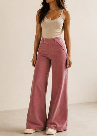 The Dina High-Rise Wide Leg Cord