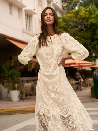 Megan Lace Midi Dress