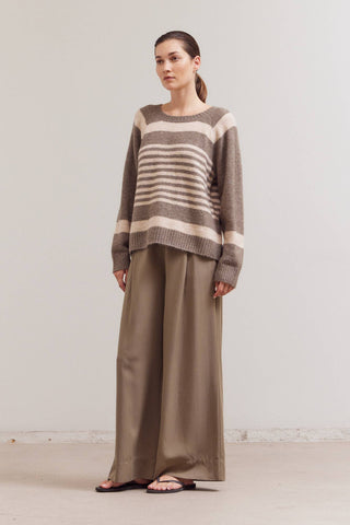The Heather Stripe Sweater