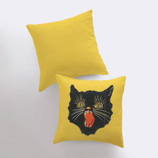 Cat's Meow Halloween Pillow Cover — 8"