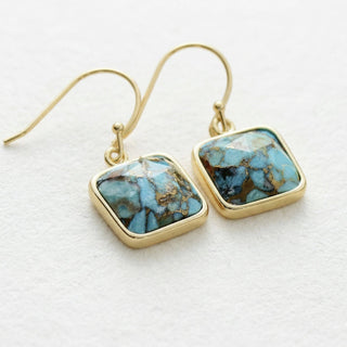 Azure Relic Turquoise Drop Earrings