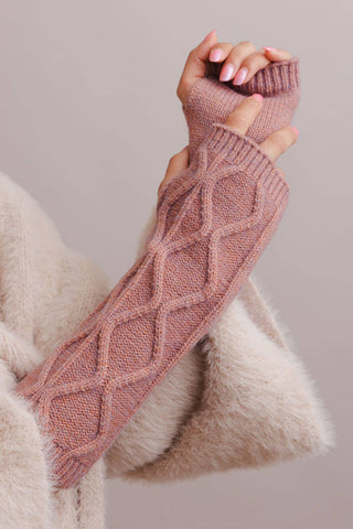 Aran Soft Knitted Arm Warmer