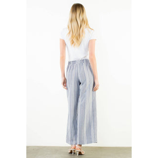 The Stripe Check Wide Leg Pant