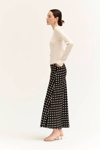 The Plover Polka Dot Slip Skirt