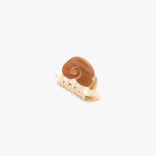 Mini Snail Acetate Claw Clip — Earth