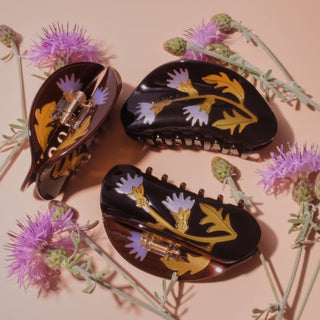 Milk Thistle Acetate Claw Clip