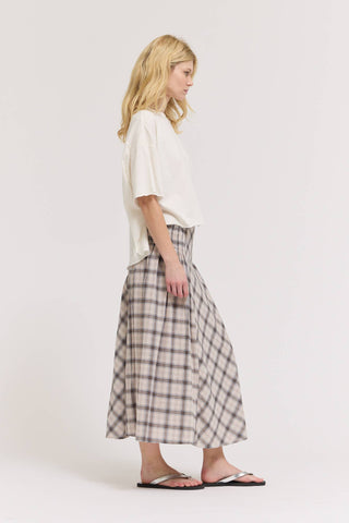 Emillee Smocked Plaid Skirt