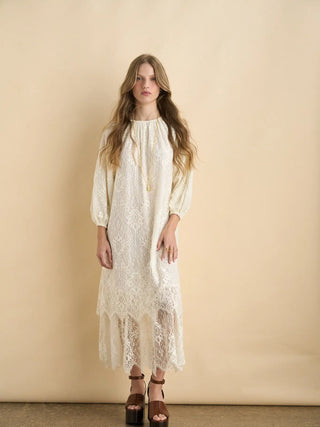 Megan Lace Midi Dress