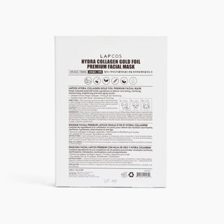 24K Gold Foil Premium Collagen Face Mask- 5 pack