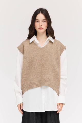 The Umber Knit Shell