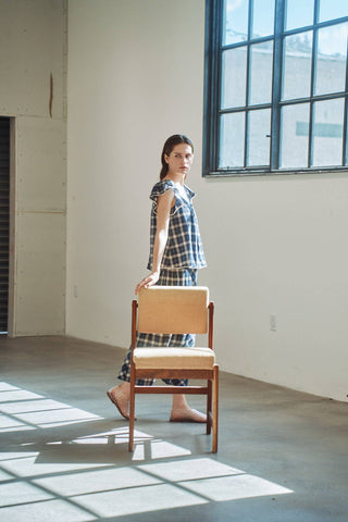 Bramble Plaid Button Front Blouse