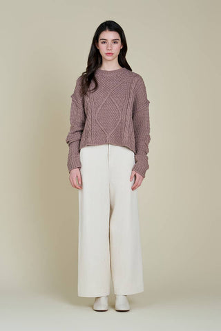 The Orchid Cable Sweater
