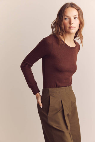 Wool Blend Lightweight Knit Top