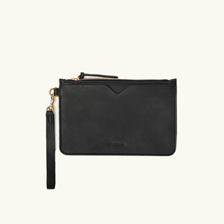 Full-Grain Leather Wristlet