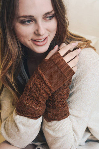 Fireside Fingerless Knit Arm Warmers