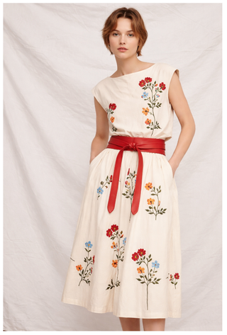 Wrap Belt - Red | Adjustable OS | Timeless Style
