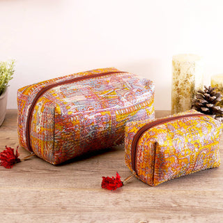 Silk Kantha Toiletry Bag