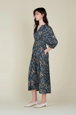 Veronica 3/4 Sleeve Midi Dress