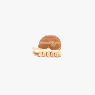 Mini Snail Acetate Claw Clip — Earth