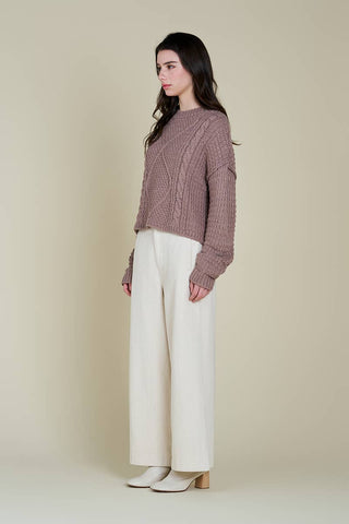 The Orchid Cable Sweater