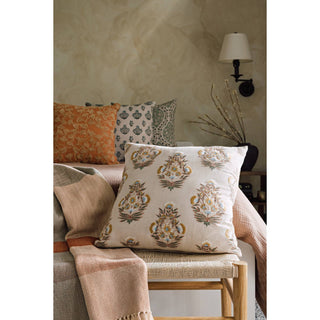 Ogee Block Print Pillow