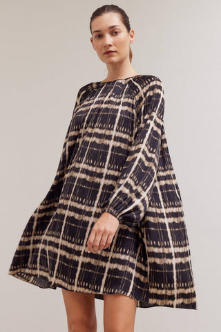 The Onyx Plaid Mini Dress