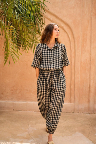 The Vanessa Linen Gingham Shirt