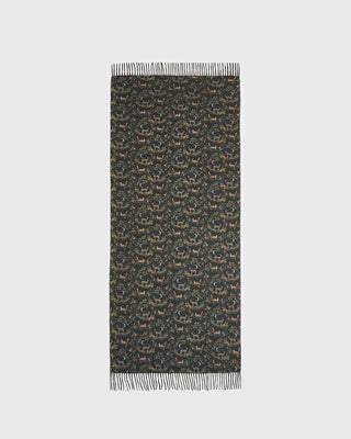 The Into the Woods Fringed Scarf — Green