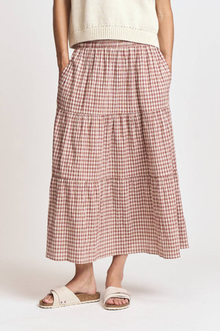 Clayfield Tiered Cotton Skirt