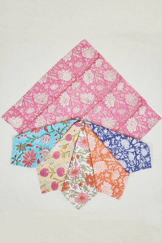 Floral Block Print Bandanas