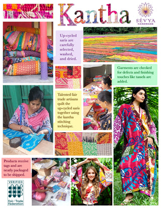Reversible Kantha Quilted Sari Jacket