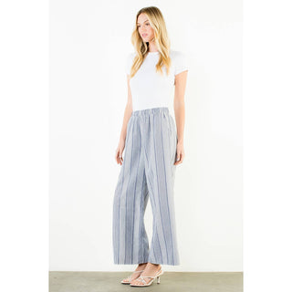 The Stripe Check Wide Leg Pant