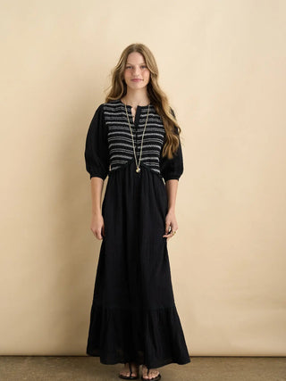 Magnolia Maxi Dress -  Black