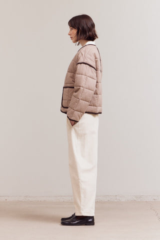 PIN GRID QUILTED JACKET - Grade and Gather - FW'25