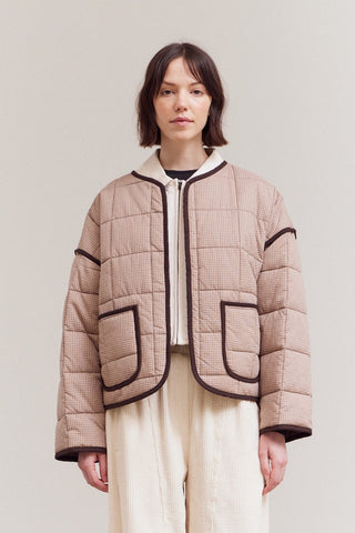 PIN GRID QUILTED JACKET - Grade and Gather - FW'25