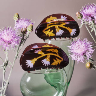 Milk Thistle Acetate Claw Clip