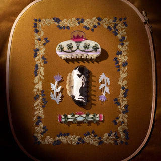 Unicorn Tapestry Acetate Claw Clip