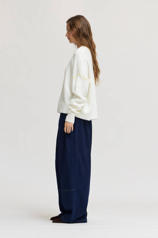 The Heron Contrast Stitch Sweater