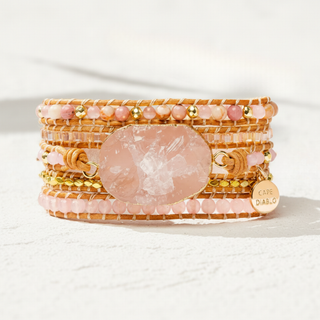 Golden Rose Quartz Bracelet