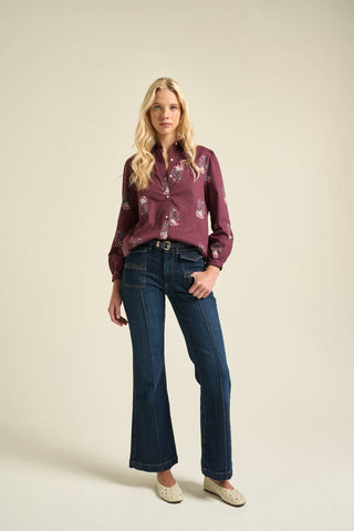 Leonor Blouse Burgundy
