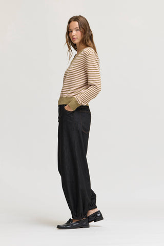 Goldfinch Striped V-Neck Sweater