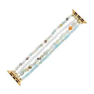 Amazonite Pearl Essence Stretch Apple Watch Strap - 5.75-6.25