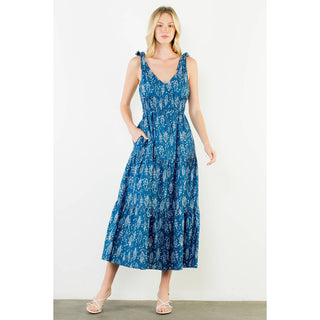 The Fish Print Tie Strap Dress