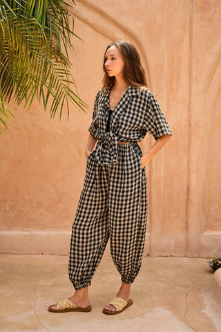 The Vanessa Linen Gingham Shirt