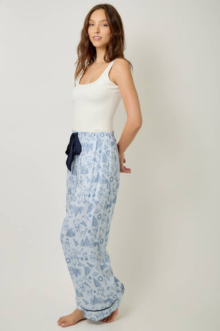 Gingerbread Toile Pajama Pants