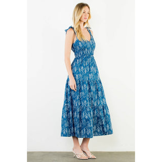 The Fish Print Tie Strap Dress