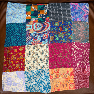 Patchwork Silk Bandana — Upcycled